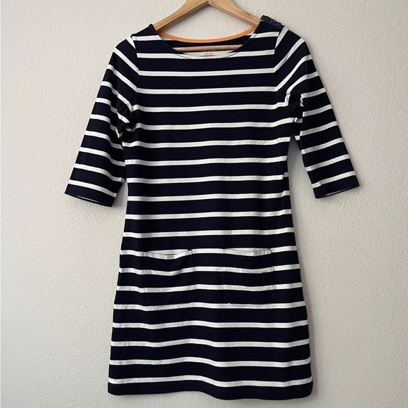 EUC Boden nautical Breton Stripe semi-fitted sheath dress, size 4 MSRP $118 - Picture 2 of 16